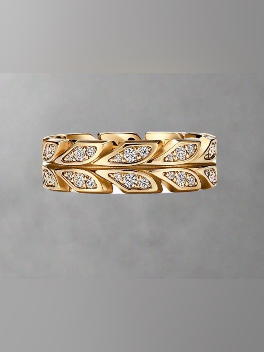 Brand New Gold-Tone Crystal Ring – Never Worn